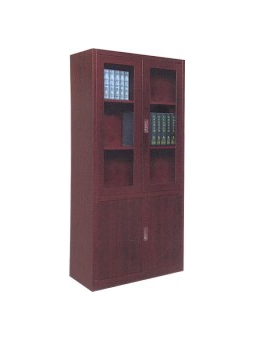 木紋一體開門書柜