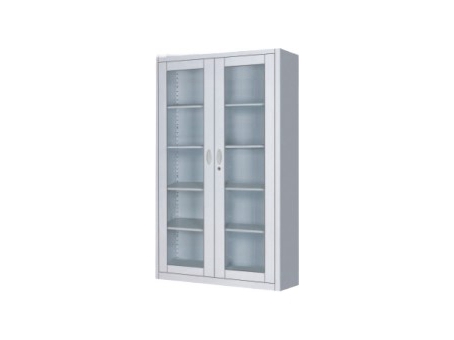 玻璃大對開書柜